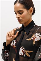 Блуза А-силуэта из шелка Max Mara - фото 77663