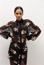 Блуза А-силуэта из шелка Max Mara - фото 77664