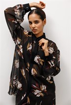 Блуза А-силуэта из шелка Max Mara - фото 77665