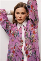 Блуза А-силуэта из шелка GUCCI - фото 77670