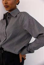 Рубашка с удлиненными манжетами из хлопка Versace - фото 77684