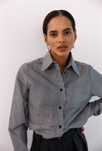 Рубашка с удлиненными манжетами из хлопка Versace - фото 77685