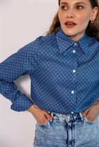 Рубашка с удлиненными манжетами из хлопка Max Mara - фото 77697