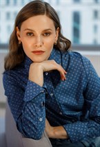 Рубашка с удлиненными манжетами из хлопка Max Mara - фото 77698