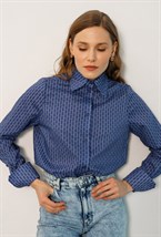 Рубашка с удлиненными манжетами из хлопка Liberty - фото 77702