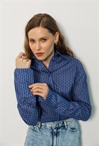 Рубашка с удлиненными манжетами из хлопка Liberty - фото 77704