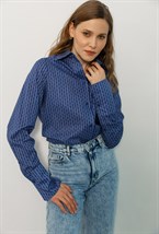 Рубашка с удлиненными манжетами из хлопка Liberty - фото 77706