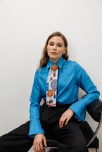 Рубашка из шелка JACQUARD - фото 77723