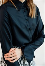 Рубашка из шелка Comme Des Garsons - фото 77735