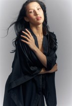 Шелковый халат-кимоно - фото 80569