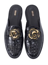 Мюли кроко Золотая роза - фото 81103