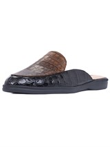 Мюли кроко в коричневом - фото 81178