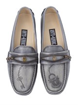 Мокасины в сером - фото 81214