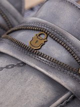 Мокасины в сером - фото 81215