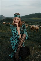 Шелковый кафтан LAGOON - фото 81296