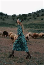 Шелковый кафтан LAGOON - фото 81297