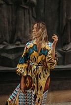 Шелковый кафтан PHOENIX - фото 81301