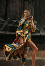 Шелковый кафтан PHOENIX - фото 81302