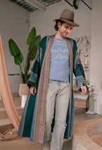 Шелковое кимоно LIGHT LINES унисекс - фото 81312