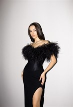 Корсет с перьями SWAN - фото 82246