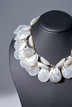 Бусы перламутр, лабрадорит - фото 82387