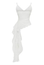 Топ белый с кружевом - фото 82862