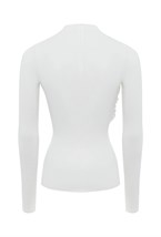 Лонгслив с драпировками - фото 82876