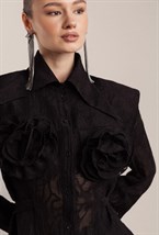 Рубашка с розами - фото 82980