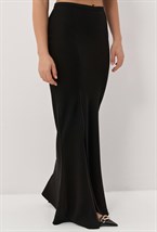 Юбка макси с шелковой вставкой - фото 83290