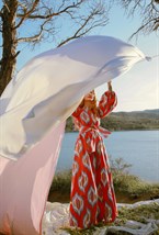 Платье-кимоно BELLE POPPIES - фото 83429