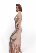 Платье пайетки с бахрамой - фото 83709