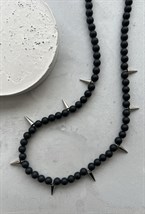 Чокер из агата с шипами - фото 83942