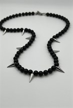 Чокер из агата с шипами - фото 83943