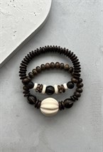 Браслет из натуральных бусин - фото 83975