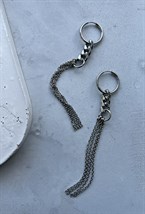 Серьги с крупными звеньями и цепями - фото 84013