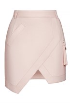 Юбка на высокой посадке с карманом-сумочкой - фото 84239