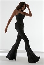 Брюки клеш из вискозы - фото 84373