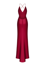 Платье с разрезом - фото 84430