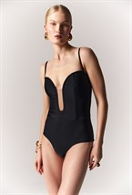 Корсетный слитный купальник - фото 84472