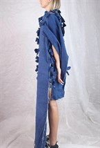 ПЛАЩ ДЖИНСОВЫЙ - фото 84530