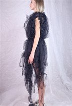 ЖИЛЕТ ИЗ ПРОЗРАЧНЫХ ЛЕНТ - фото 84582