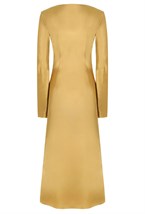 Платье миди атласное - фото 87204