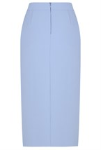 Юбка миди с разрезом - фото 87217