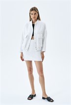 Юбка мини твидовая - фото 87246