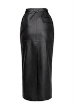 Юбка миди"Leather classic" - фото 87944