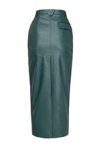 Юбка миди"Leather classic" - фото 87947