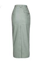 Юбка миди"Leather classic" - фото 87950