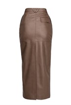 Юбка миди"Leather classic" - фото 87953