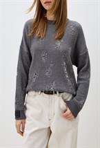 Джемпер "двухсторонний рваный" - фото 88816