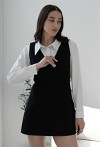 Платье мини А-силуэта - фото 89081